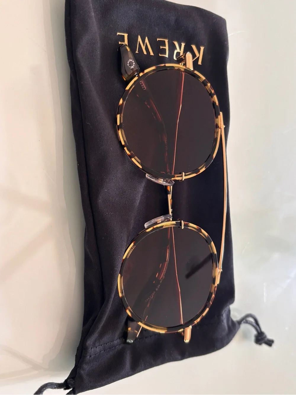 Tortoiseshell Round Men’s Sunglasses - Unknown Brand